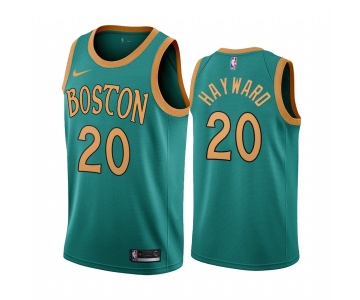 Nike Celtics #20 Gordon Hayward Green 2019-20 City Edition NBA Jersey