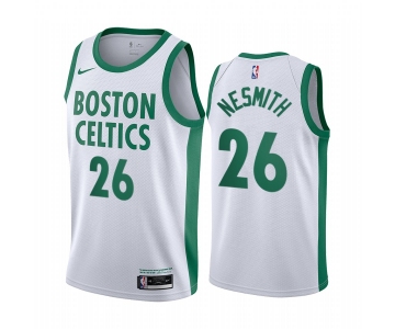 Nike Celtics #26 Aaron Nesmith White NBA Swingman 2020-21 City Edition Jersey