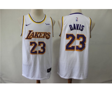 Lakers 23 Anthony Davis White Nike Swingman Jersey