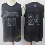 Lakers #24 Kobe Bryant Black Basketball MVP Swingman Jersey