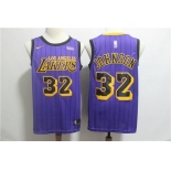 Lakers 32 Magic Johnson Purple 2019 City Edition Nike Swingman Jersey