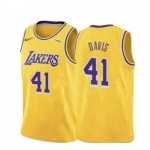 Lakers 41 Anthony Davis Yellow Nike Swingman Jersey