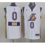 Los Angeles Lakers #0 Nick Young Revolution 30 Swingman 2014 Christmas Day White Jersey