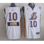 Los Angeles Lakers #10 Steve Nash Revolution 30 Swingman 2014 Christmas Day White Jersey