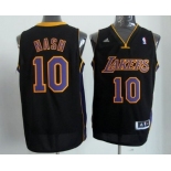 Los Angeles Lakers #10 Steve Nash Revolution 30 Swingman Black With Purple Jersey