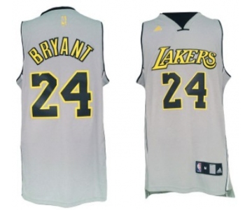 Los Angeles Lakers #24 Kobe Bryant Revolution 30 Swingman 2013 Gray Jersey