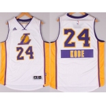 Los Angeles Lakers #24 Kobe Bryant Revolution 30 Swingman 2014 Christmas Day White Jersey