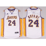 Los Angeles Lakers #24 Kobe Bryant Revolution 30 Swingman 2014 New White Jersey