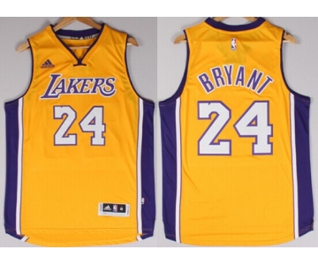 Los Angeles Lakers #24 Kobe Bryant Revolution 30 Swingman 2014 New Yellow Jersey