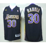 Los Angeles Lakers #30 Julius Randle Revolution 30 Swingman Black With Purple Jersey