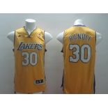 Los Angeles Lakers #30 Julius Randle Revolution 30 Swingman Yellow Jersey