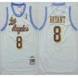 Los Angeles Lakers #8 Kobe Bryant 1996-97 White Hardwood Classics Soul Swingman Throwback Jersey