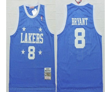 Los Angeles Lakers #8 Kobe Bryant 2004-05 Light Blue Hardwood Classics Soul Swingman Throwback Jersey