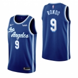 Los Angeles Lakers #9 Rajon Rondo Blue 2019-20 Classic Edition Stitched NBA Jersey