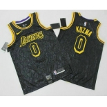 Men's Los Angeles Lakers #0 Kyle Kuzma Black 2019 Nike Swingman Printed NBA Jersey