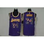 Men's Los Angeles Lakers #24 Kobe Bryant Purple Nike Swingman Stitched NBA Fashion Jersey