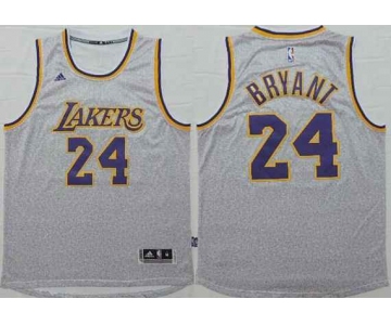 Men's Los Angeles Lakers #24 Kobe Bryant Revolution 30 Swingman 2014 New Gray Jersey