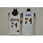 Men's Los Angeles Lakers #24 Kobe Bryant White Nike Swingman Stitched NBA Fashion Jersey