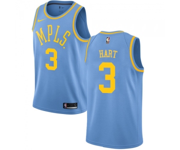 Men's Los Angeles Lakers #3 Josh Hart Blue Nike NBA Hardwood Classics Authentic Jersey