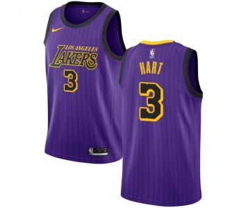 Men's Los Angeles Lakers #3 Josh Hart Purple Nike NBA City Edition Authentic Jersey