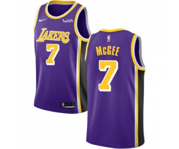 Men's Los Angeles Lakers #7 JaVale McGee Purple Nike NBA Association Edition Authentic Jersey