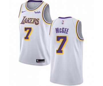 Men's Los Angeles Lakers #7 JaVale McGee White Nike NBA Association Edition Authentic Jersey