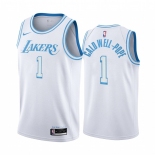 Nike Lakers #1 Kentavious Caldwell-Pope White NBA Swingman 2020-21 City Edition Jersey