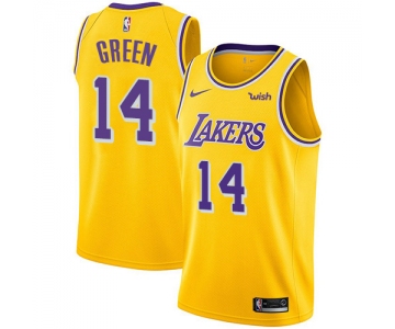 Nike Lakers #14 Danny Green Gold NBA Swingman Icon Edition Jersey