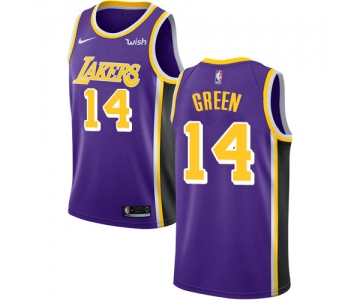 Nike Lakers #14 Danny Green Purple NBA Swingman Statement Edition Jersey