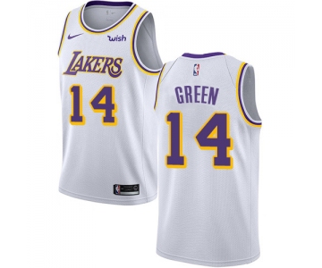 Nike Lakers #14 Danny Green White NBA Swingman Association Edition Jersey