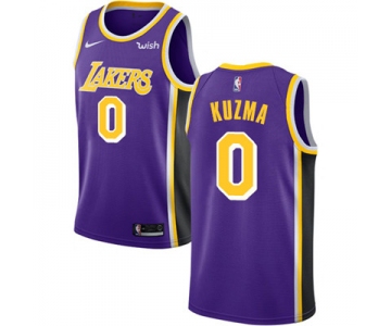 Nike Los Angeles Lakers #0 Kyle Kuzma Purple NBA Swingman Statement Edition Jersey