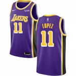 Nike Los Angeles Lakers #11 Brook Lopez Purple NBA Swingman Statement Edition Jersey