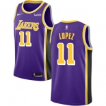 Nike Los Angeles Lakers #11 Brook Lopez Purple NBA Swingman Statement Edition Jersey