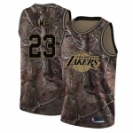 Nike Los Angeles Lakers #23 LeBron James Camo NBA Swingman Realtree Collection Jersey