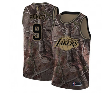 Nike Los Angeles Lakers #9 Rajon Rondo Camo NBA Swingman Realtree Collection Jersey