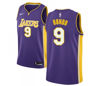 Nike Los Angeles Lakers #9 Rajon Rondo Purple NBA Swingman Statement Edition Jersey