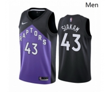 Men Toronto Raptors 43 Pascal Siakam Purple NBA Swingman 2020 21 Earned Edition Jersey
