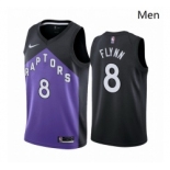 Men Toronto Raptors 8 Malachi Flynn Purple NBA Swingman 2020 21 Earned Edition Jersey