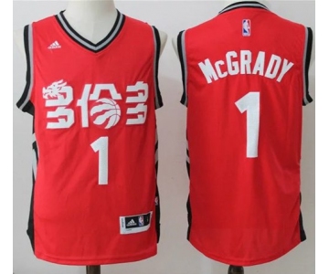 Men's Toronto Raptors #1 Tracy McGrady Red Chinese Stitched 2017 NBA Revolution 30 Swingman Jersey