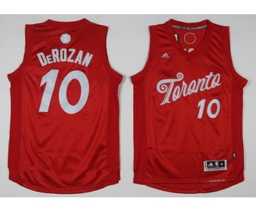 Men's Toronto Raptors #10 DeMar DeRozan adidas Red 2016 Christmas Day Stitched NBA Swingman Jersey