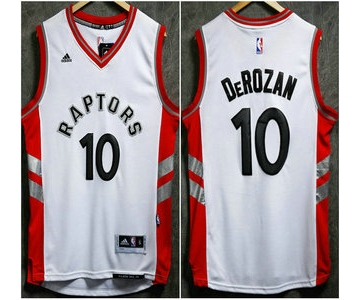 Men's Toronto Raptors #10 Demar DeRozan Revolution 30 Swingman 2015-16 New White Jersey