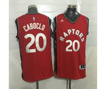 Men's Toronto Raptors #20 Bruno Caboclo Red New NBA Rev 30 Swingman Jersey