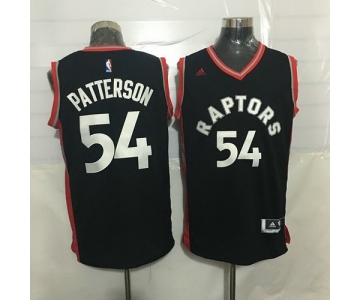 Men's Toronto Raptors #54 Patrick Patterson Black With Red New NBA Rev 30 Swingman Jersey