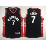 Men's Toronto Raptors #7 Kyle Lowry Revolution 30 Swingman 2014 New Black Jersey