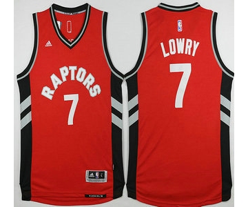 Men's Toronto Raptors #7 Kyle Lowry Revolution 30 Swingman 2015-16 New Red Jersey