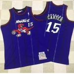 Mitchell And Ness Toronto Raptors #15 Vince Carter Purple Throwback Stitched NBA Jersey