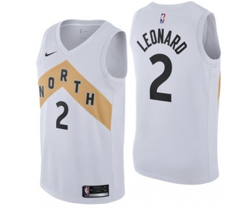 Nike Toronto Raptors #2 Kawhi Leonard Black NBA Swingman City Edition Jersey