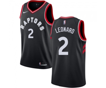 Nike Toronto Raptors #2 Kawhi Leonard Black NBA Swingman Statement Edition Jersey