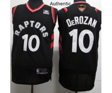 Raptors #10 DeMar DeRozan Black 2019 Finals Bound Basketball Authentic Statement Edition Jersey