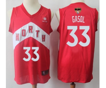 Raptors #33 Marc Gasol Red 2019 Finals Bound Basketball Swingman Earned Edition Jersey